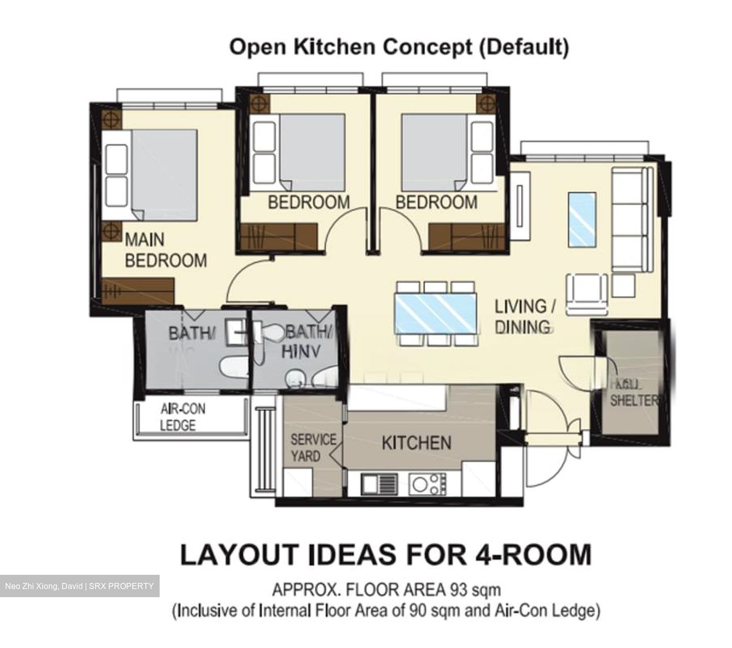Blk 154B Bedok South Horizon (Bedok), HDB 4 Rooms #566568451
